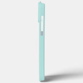かわいいミーアカンドと蝶のターコイズ Case-Mate iPhoneケース (裏面 / 左)