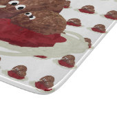 かわいいミートボー食べルのスパゲッティ カッティングボード (角)