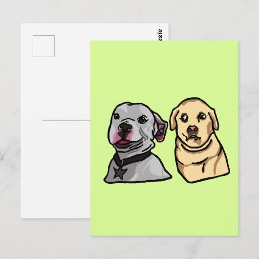 かわいいミーム犬 ポストカード (正面/裏面)