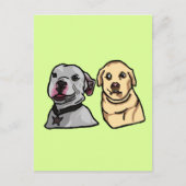 かわいいミーム犬 ポストカード (正面)