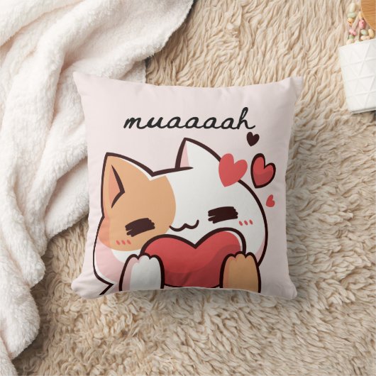かわいいムアキスfromかわいこちゃんcat クッション (ブランケット)