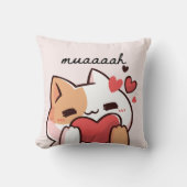 かわいいムアキスfromかわいこちゃんcat クッション (正面)