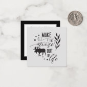 かわいいムースの生活勇気付けられる追加気持ち ノートカード (正面/裏面インサイチュ)