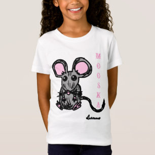 かわいいムースカマウスガールズベビードールTシャツ Tシャツ