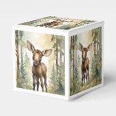 かわいいムースベビー男女兼用ベビーシャワー フェイバーボックス (正面サイド)