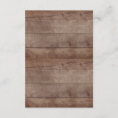 かわいいムース赤ちゃんシャワーベビー用ブック エンクロージャーカード (裏面)