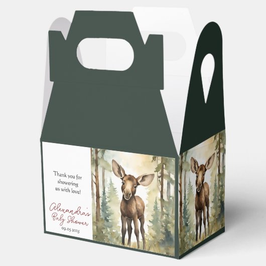 かわいいムース赤ちゃんシャワー男女兼用 フェイバーボックス (オープン)