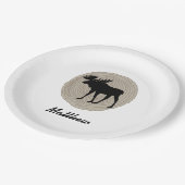 かわいいムース ペーパープレート (アングル)