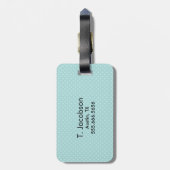 かわいいムーンと星トラベルラゲッジタグ ラゲッジタグ (裏面縦)