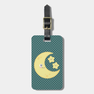 かわいいムーンと星トラベルラゲッジタグ ラゲッジタグ