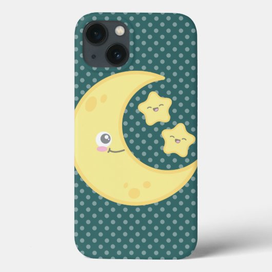 かわいいムーンと星iPadのエアケース Case-Mate iPhoneケース (裏面)