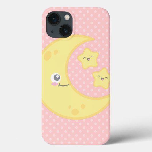 かわいいムーンと星iPadケース Case-Mate iPhoneケース (裏面)