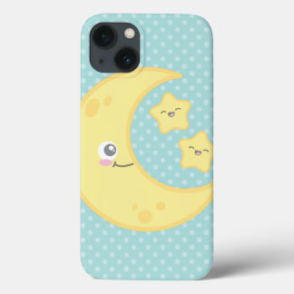 かわいいムーンと星iPadケース iPhone 13ケース