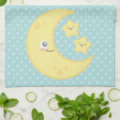 かわいいムーンアンドスターキッチンタオル キッチンタオル (折り畳み)