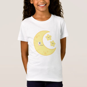 かわいいムーンアンドスターズウェア Tシャツ