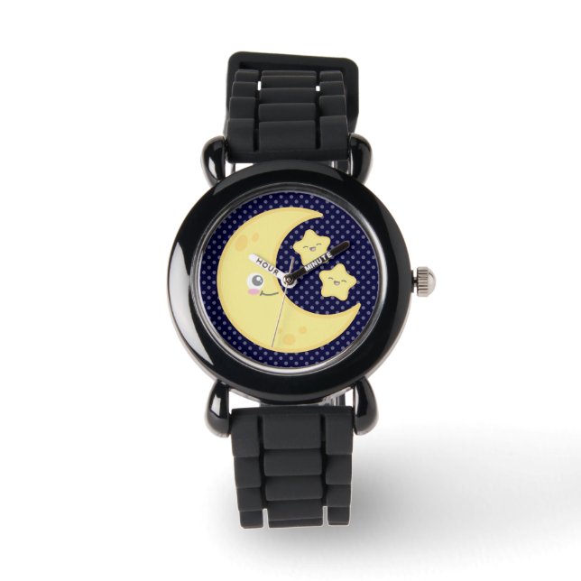かわいいムーンアンドスターズウォッチ 腕時計 (正面)