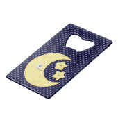 かわいいムーンアンドスターズクレジットカードボトルオープナー クレジットカード栓抜き (正面アングル)