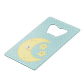 かわいいムーンアンドスターズクレジットカードボトルオープナー クレジットカード栓抜き (正面アングル)