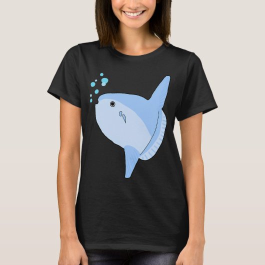 かわいいムーンフィッシュ Tシャツ (正面)