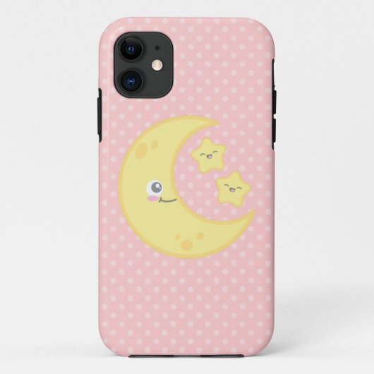 かわいいムーン&スターiPhoneケース Case-Mate iPhoneケース (裏面)