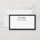 かわいいメイクアップアーティスト ノートカード (裏面)