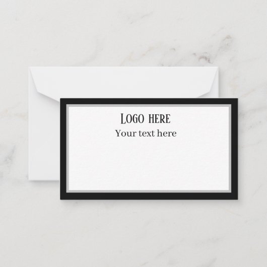 かわいいメイクアップアーティスト ノートカード (裏面)