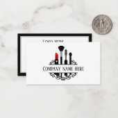 かわいいメイクアップアーティスト ノートカード (正面/裏面インサイチュ)