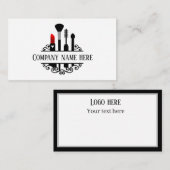 かわいいメイクアップアーティスト ノートカード (正面/裏面)