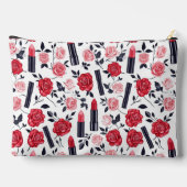 かわいいメイクアップパターン追加モノグラム アクセサリーポーチ (裏面)