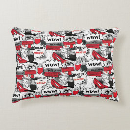 かわいいメイクアップ女の子 – かわいい美しいとGlamファッション アクセントクッション