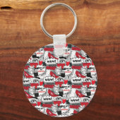 かわいいメイクアップ女の子 – かわいい美しいとGlamファッション キーホルダー (裏面)