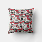 かわいいメイクアップ女の子 – かわいい美しいとGlamファッション クッション (裏面)