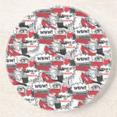 かわいいメイクアップ女の子 – かわいい美しいとGlamファッション コースター (正面)