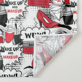 かわいいメイクアップ女の子 – かわいい美しいとGlamファッション タペストリー