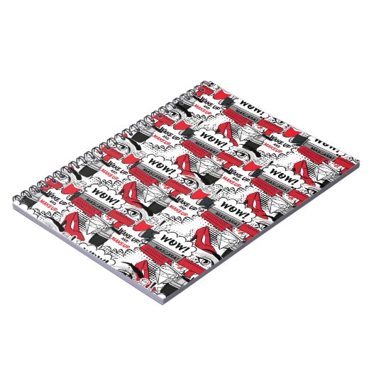 かわいいメイクアップ女の子 – かわいい美しいとGlamファッション ノートブック (左側)