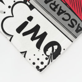 かわいいメイクアップ女の子 – かわいい美しいとGlamファッション フリースブランケット