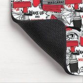 かわいいメイクアップ女の子 – かわいい美しいとGlamファッション マウスパッド (コーナー)