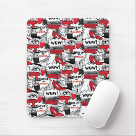 かわいいメイクアップ女の子 – かわいい美しいとGlamファッション マウスパッド