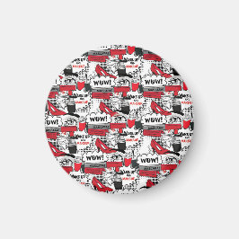 かわいいメイクアップ女の子 – かわいい美しいとGlamファッション マグネット