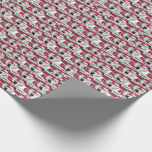 かわいいメイクアップ女の子 – かわいい美しいとGlamファッション ラッピングペーパー (角)