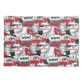 かわいいメイクアップ女の子 – かわいい美しいとGlamファッション 枕カバー (裏面)