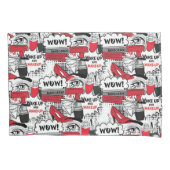 かわいいメイクアップ女の子 – かわいい美しいとGlamファッション 枕カバー (正面)