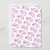 かわいいメイク女子のスリーパー・スパ・誕生日パーティー 招待状 (裏面)