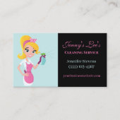 かわいいメイドの掃除サービス 名刺 (正面)
