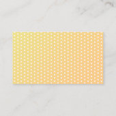 かわいいメイドガール水玉模様清掃サービス 名刺 (裏面)