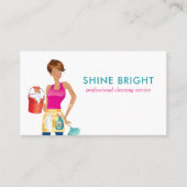 かわいいメイドハウスクリーンサービス 名刺 (正面)