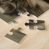 かわいいメインのあらいぐまの子ネコ ジグソーパズル (側面)