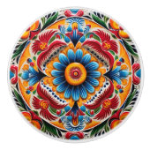 かわいいメキシコのスタイル セラミックノブ (正面)