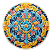 かわいいメキシコのスタイル セラミックノブ (正面)