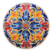 かわいいメキシコのスタイル セラミックノブ (正面)